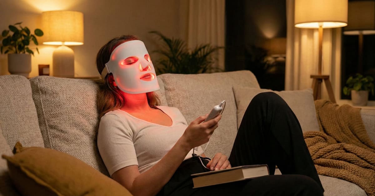 red light therapy mask benefits featured image